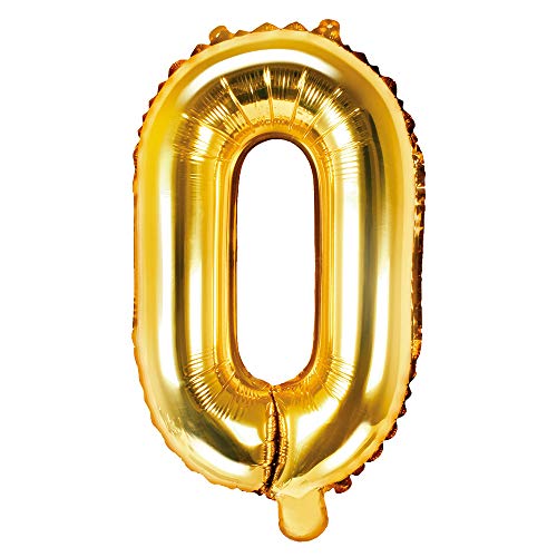 Folienballon Buchstabe O Höhe 35 cm Gold Partyballon Folienballon Buchstabe O Höhe 35 cm Gold Partyballon von DekoHaus