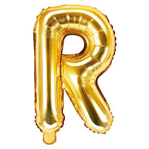 Folienballon Buchstabe R Höhe 35 cm Gold Partyballon Folienballon Buchstabe R Höhe 35 cm Gold Partyballon von DekoHaus