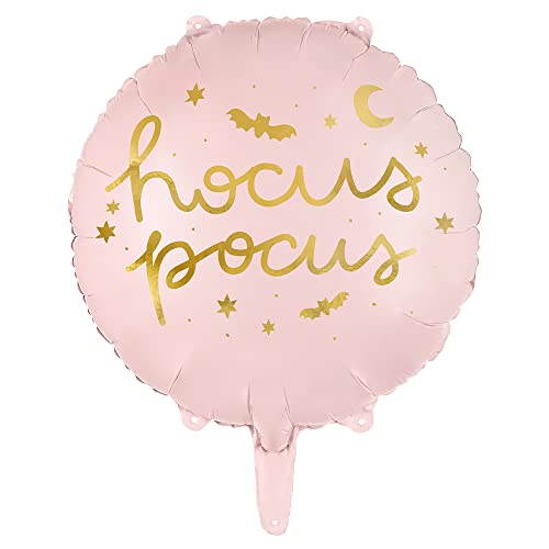 Folienballon Hocus Pocus in Rosa 35cm Halloween-Dekorationen von DekoHaus
