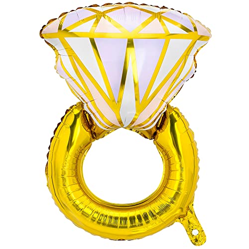 Folienballon Ring in Gold 60x95cm von DekoHaus