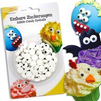 Essbare Zuckeraugen zum Verzieren von Gebäck, 25g Packung, Durchm. je 1cm Essbare Zuckeraugen zum Verzieren von Gebäck, 25g Packung, Durchm. je 1cm von Dekoback GmbH