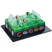 Fußballfeld Tortendeko-Set 7-teilig: 2 Tore+Schiedsrichter+Spieler,PVC Fußballfeld Tortendeko-Set 7-teilig: 2 Tore+Schiedsrichter+Spieler,PVC von Dekoback GmbH