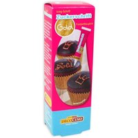 goldene Zuckerschrift, Zuckerguss in Gold für Tortendeko, 1 Tube, 18g goldene Zuckerschrift, Zuckerguss in Gold für Tortendeko, 1 Tube, 18g von Dekoback GmbH