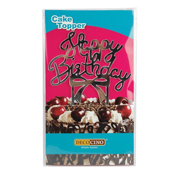 Cake Topper Happy Birthday - Tortendeko von Dekoback