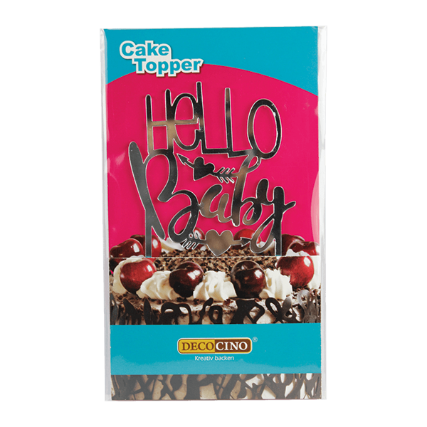 Cake Topper Hello Baby - Tortendeko von Dekoback