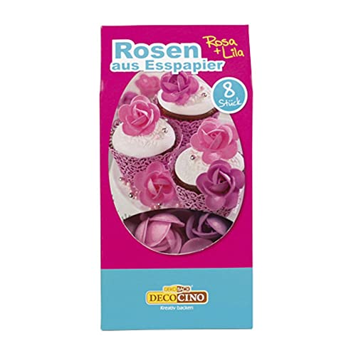 Dekoback Esspapier-Rosen, 8er, lila u. rosa Dekoback Esspapier-Rosen, 8er, lila u. rosa von Dekoback