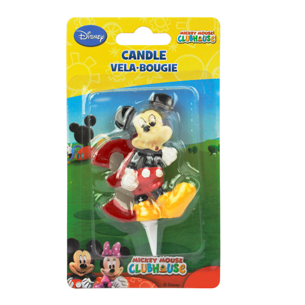 Kuchenkerze 3D Mickey, Zahl 3 von Dekoback