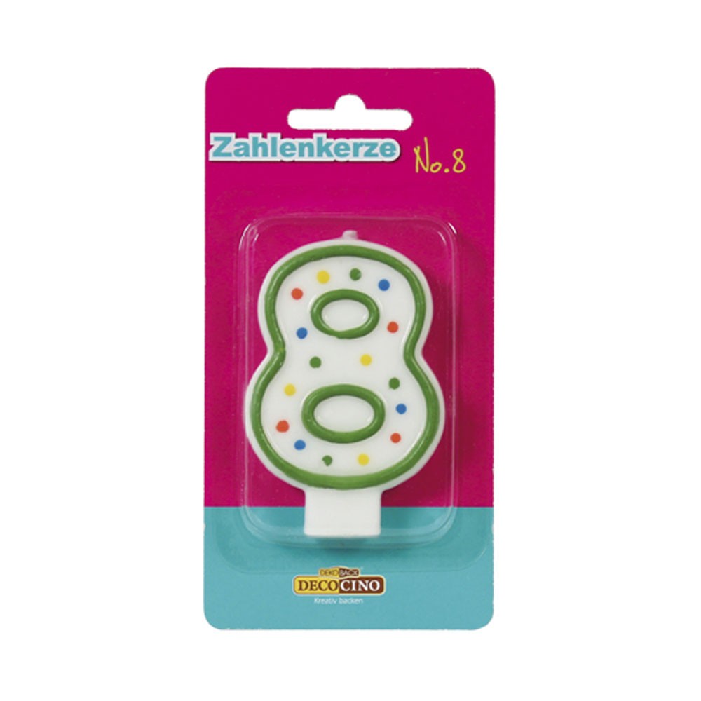 Kuchenkerze Zahl Acht Kuchenkerze Zahl Acht von Dekoback