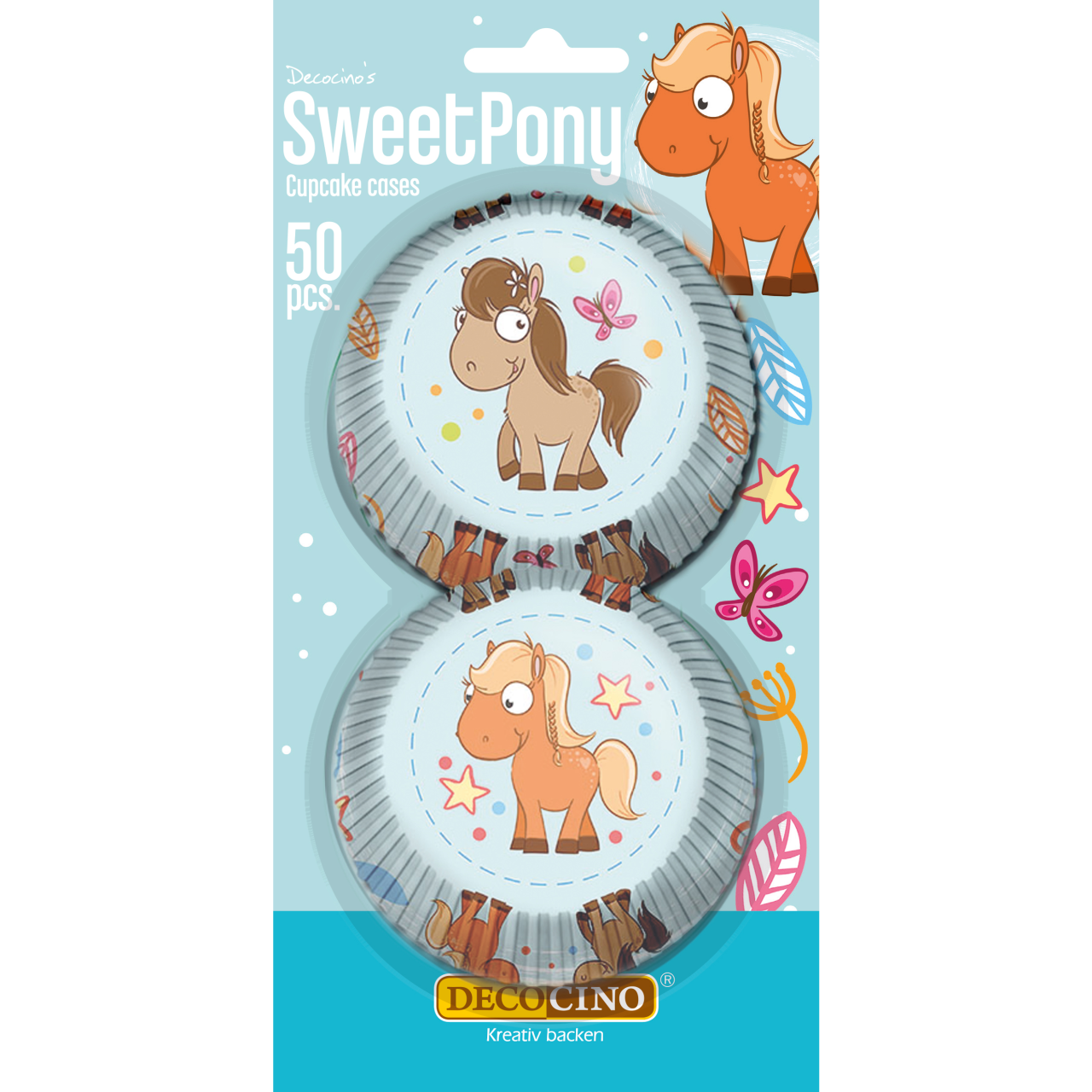 Muffinförmchen Sweet Pony 50 Stück von Dekoback