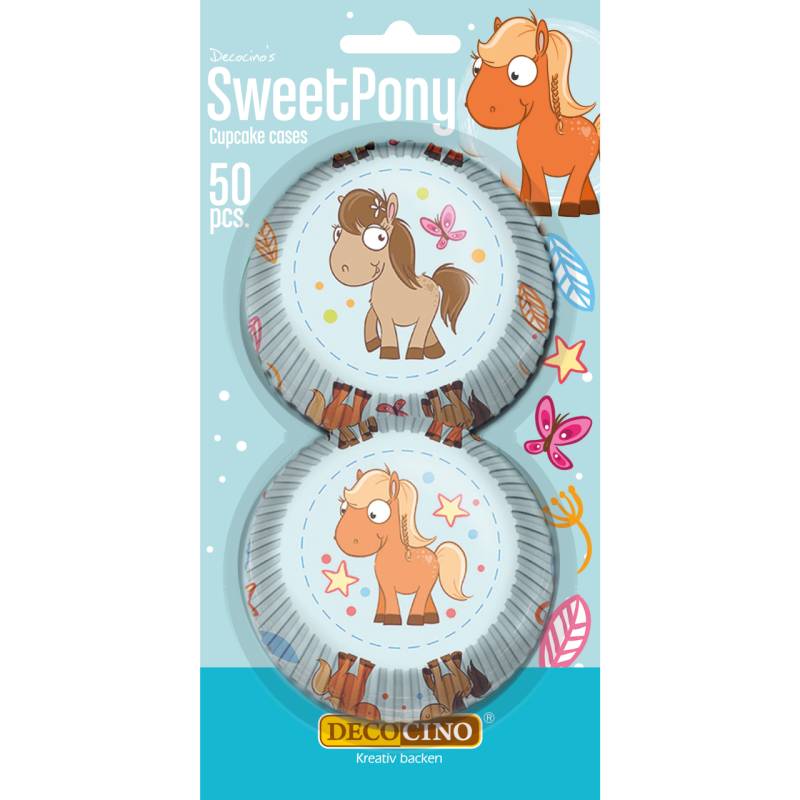 Muffinförmchen Sweet Pony 50 Stück von Dekoback