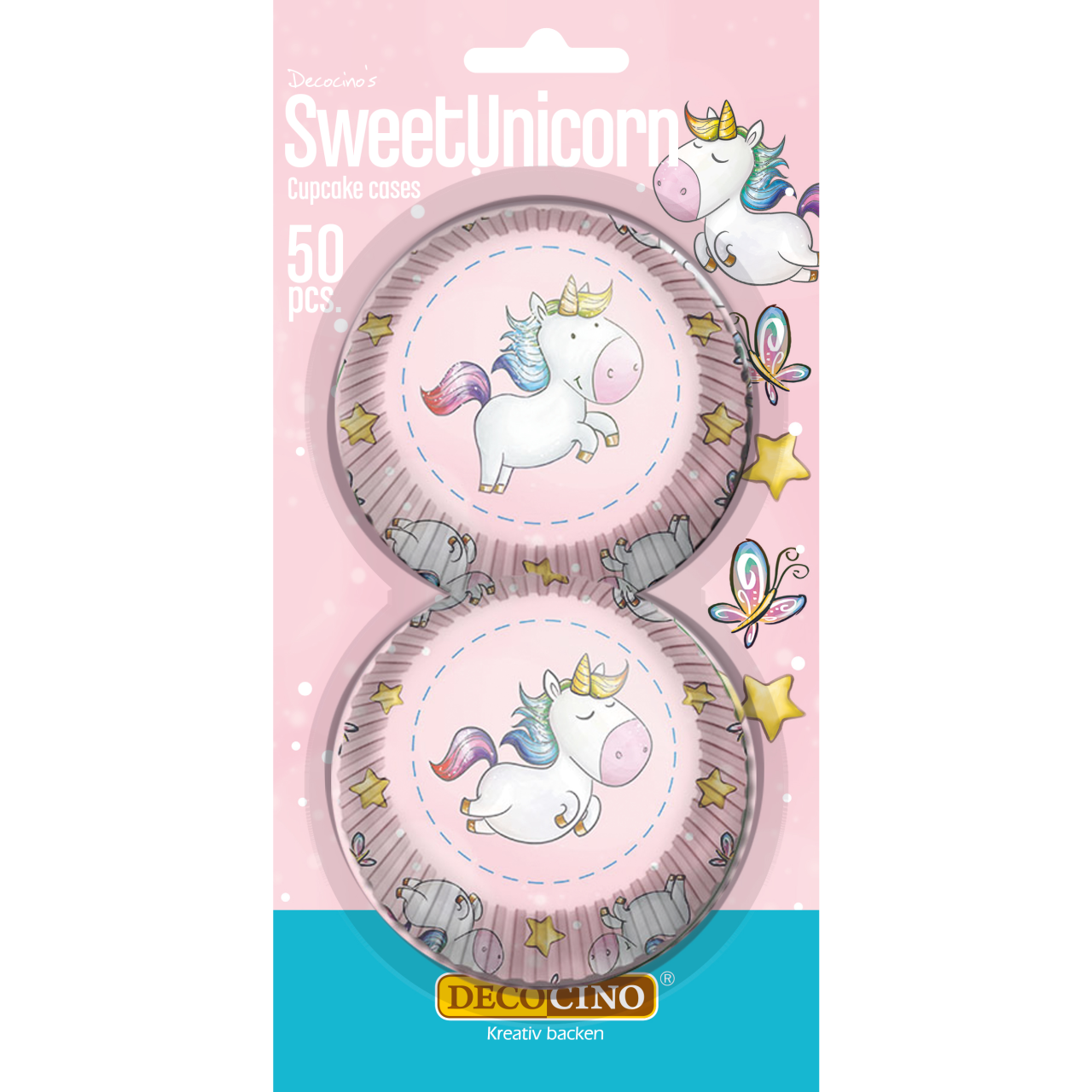 Muffinförmchen Sweet Unicorn 50 Stück von Dekoback