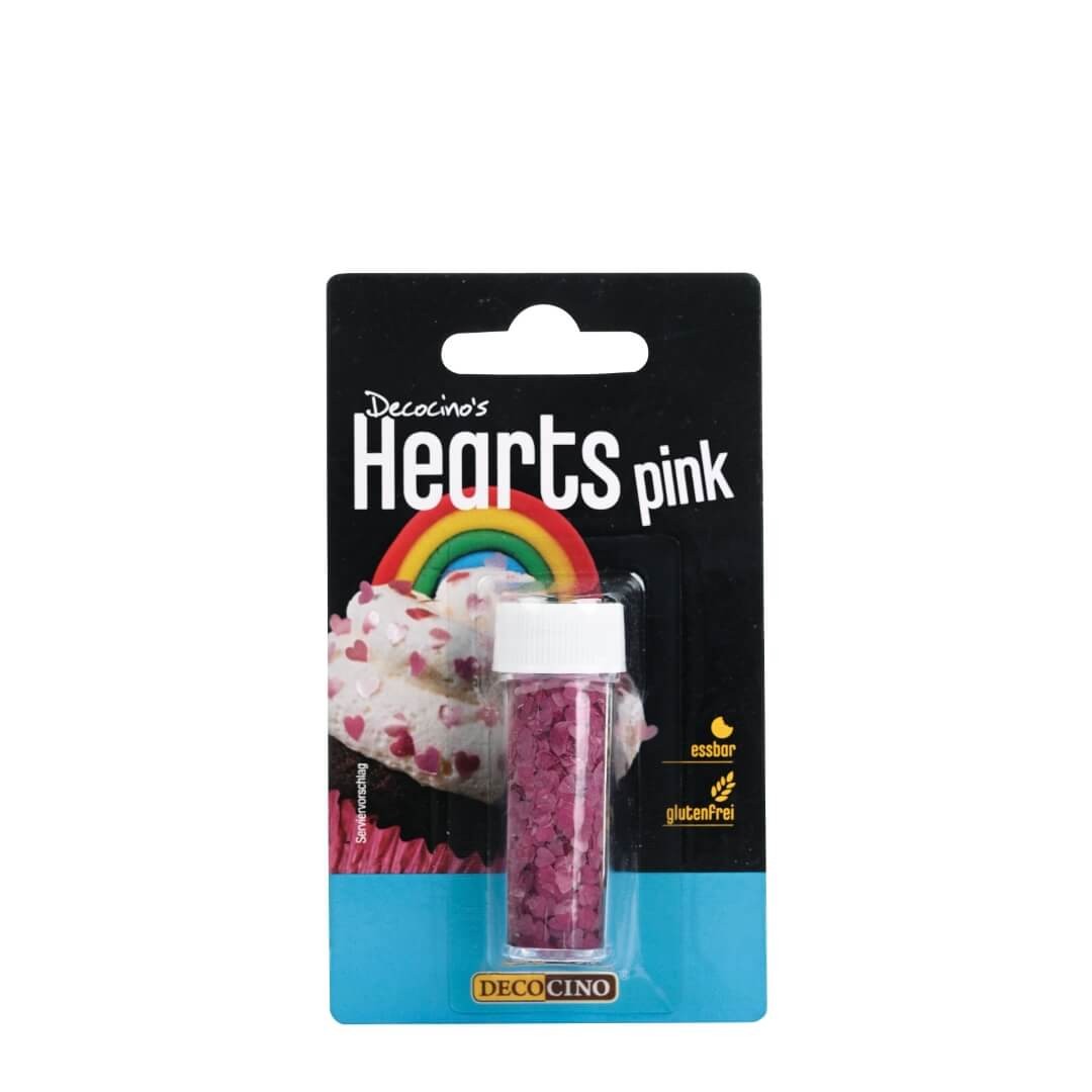 Streudekor Hearts, pink von Dekoback