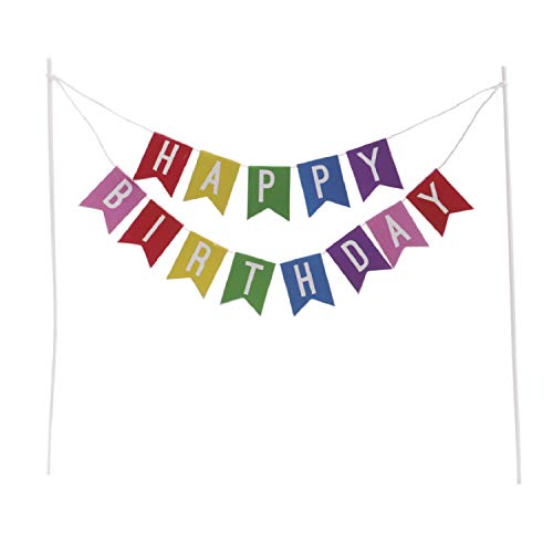 Dekora - Cake Topper Torten Deko | Happy Birthday Dekoration Topper mit Fahnen Dekora - Cake Topper Torten Deko | Happy Birthday Dekoration Topper mit Fahnen von dekora