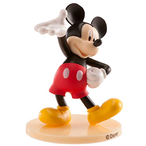 Dekora - Disney Mickey Mouse Tortenfigur aus PVC - 9 cm, mehrfarbig, 347173 von dekora