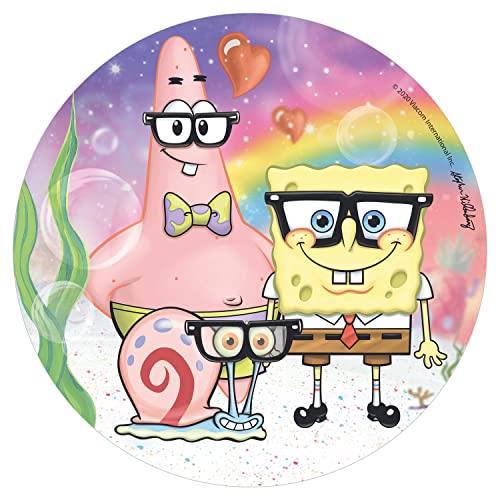 dekora 160160 Tortendeko-Cake Topper für Kuchen-Tortenaufleger von SpongeBob-20cm, Bunt von dekora