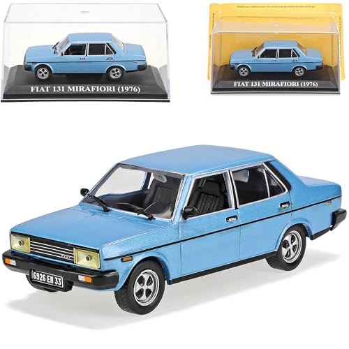 DEL PRADO FIAT 131 Mirafiori 1976 Blau Limousine 1/43 Modell Auto Modellauto Sonderangebot von DEL PRADO