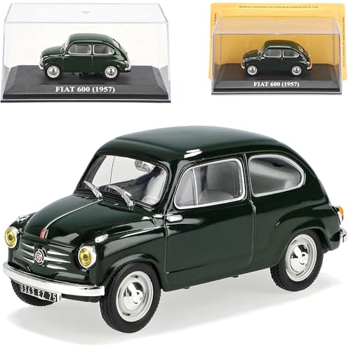 Del Prado FIAT 600 GrÜn Schwarz 1/43 Modell Auto Modellauto Sonderangebot von Del Prado