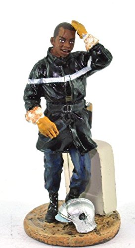 Del Prado Sammelfigur Feuerwehrmann Firefighter Figur Abidjan 1999 1:32 ca. 7 cm Metall von Del Prado