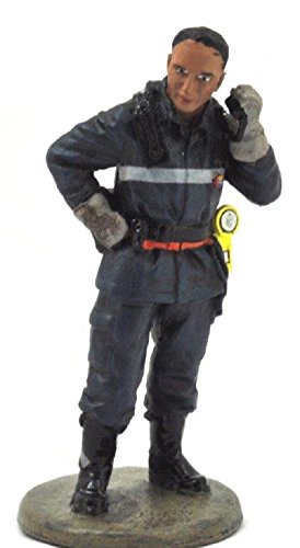 Del Prado Sammelfigur Feuerwehrmann Firefighter Figur Madrid Spanien 2003 1:32 ca. 7 cm Metall von Del Prado