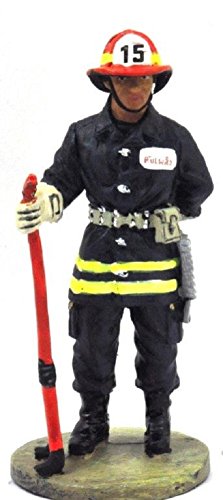 Sammelfigur Feuerwehrmann Firefighter Figur Frankreich 2002 1:32 7 cm Metall 