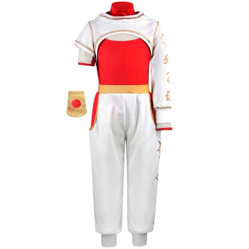 Delanhon Zombies-Kostüm für Mädchen, Cheerleader, Halloween, Cosplay, Kinderparty, Verkleidung, Outfits für 4–13 Jahre (Hose, 7–8 Jahre) von Delanhon