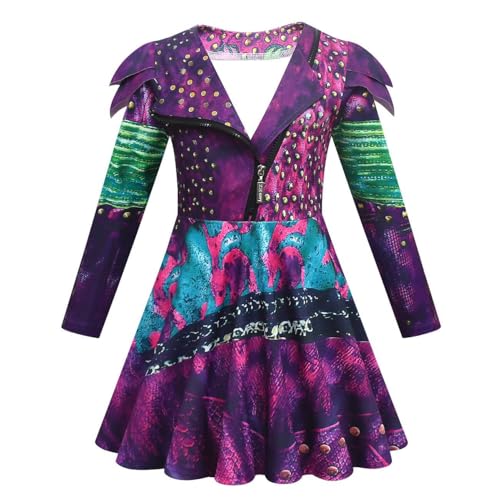 Prinzessin rotes Kleid für Mädchen, Evie Bridget, Reißverschluss, Karneval, Outfit für 4–12 Jahre, Mal, 5-6 Jahre Prinzessin rotes Kleid für Mädchen, Evie Bridget, Reißverschluss, Karneval, Outfit für 4–12 Jahre, Mal, 5-6 Jahre von Delanhon