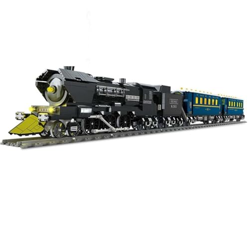 DelightCube Technic Dampflokomotive Modellbausatz, 3961 Teile Dampfeisenbahn Bausatz für Kinder Erwachsene, Geschenkidee für Modellbau Sammler DelightCube Technic Dampflokomotive Modellbausatz, 3961 Teile Dampfeisenbahn Bausatz für Kinder Erwachsene, Geschenkidee für Modellbau Sammler von DelightCube