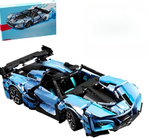 DelightCube Technik Supersportwagen Bausteine Set, 1:14-Supersportwagen-Modellspielzeug, 1188 Teile MOC-Sammlungssupersportwagen-Bausteinset, Kinder-Erwachsenen-Sportwagen-Spielzeug-Modell von DelightCube