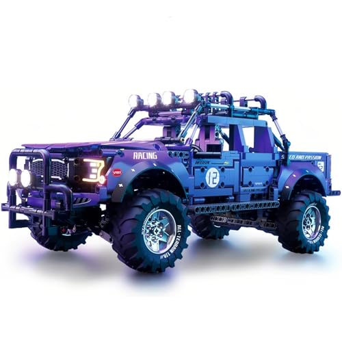 DelightCube Technik Supersportwagen Bausteine Sets, 2 In 1 Technik Supersportwagen violett Modell Bausteine, 1689 PCS Auto Bausteine, Sportwagen Spielzeug Modell, Kompatibel mit großen Marken von DelightCube