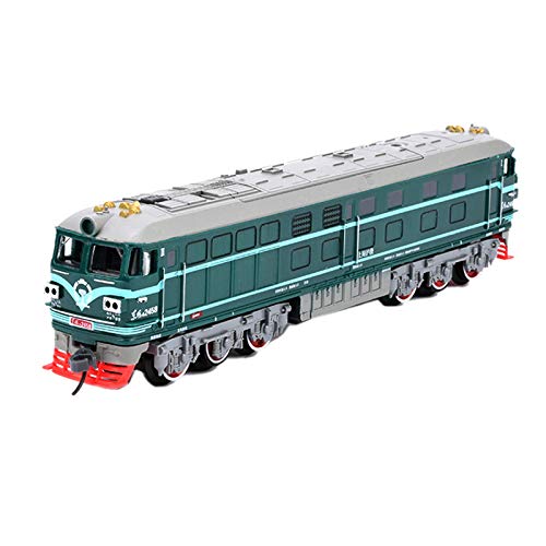 Dellx Kids 1:87 Alloy Internal-Combustion Locomotive Model Acousto-Optic Train Toys for Gift(C) von Dellx