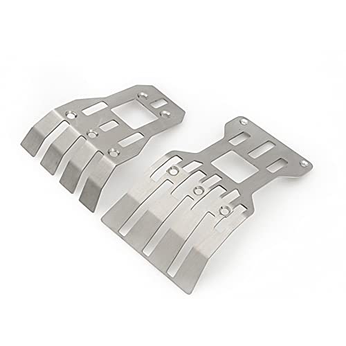Dellx Steel Front and Rear Chassis Armor Protector Skid Plate for 1/7 Mojave Car Upgrade Parts Accessories von Dellx