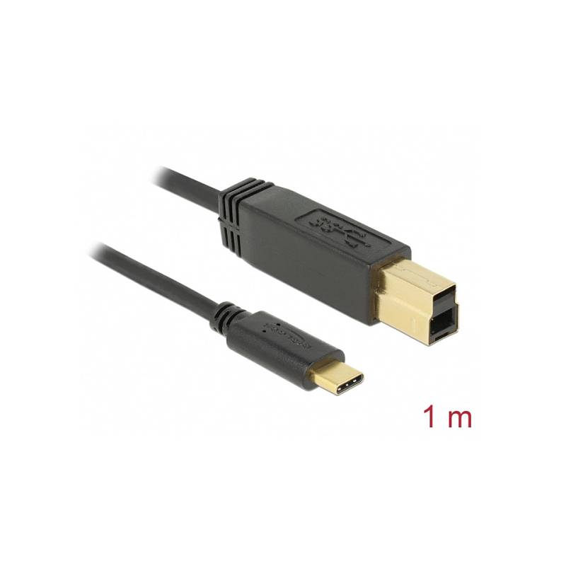 Delock USB 3.1 Gen 2 (10 Gbps) Kabel Type-C > Typ-B 1 m USB-Kabel von Delock