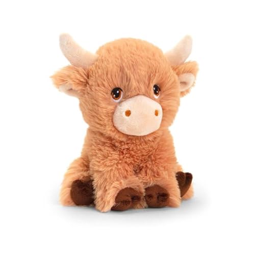 Deluxe Paws Plüsch Kuschelig Weich Eco Toys 100% Recycelt (Shaggy Highland Cow) von Deluxe Paws