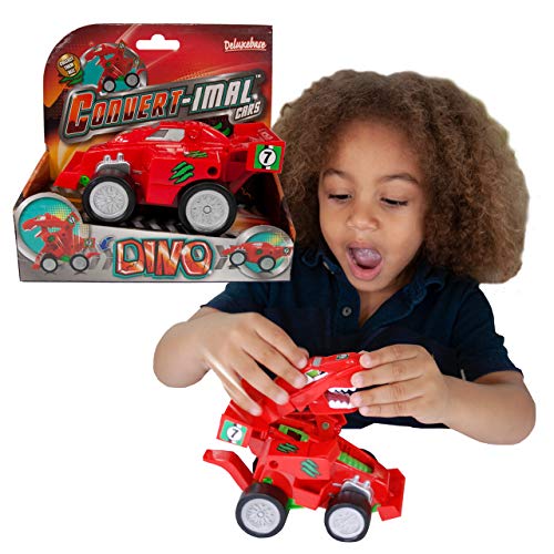 Convertimal Cars - Dinosaurier von Deluxebase. Transformer Kinder Spielzeug Autos und Roboter Racer. Ein cooles Jurassic-Spielzeug, das die #1 transformierende Auto Dinosaurier Spielzeug für jeden ist von Deluxebase