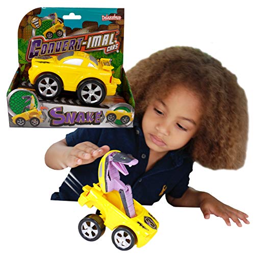 Convertimal Cars - Schlange von Deluxebase. Transformer Spielzeug Autos und Roboter Racer für Kinder. Ein cooles Reptilienspielzeug, das die # 1 transformierende Auto Schlangenspielzeug für jeden ist. von Deluxebase