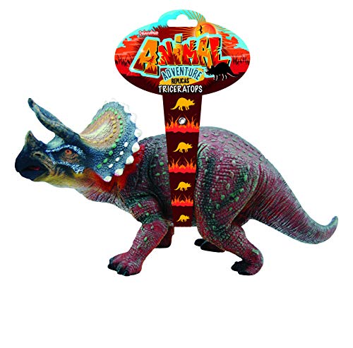 Deluxebase Animal Adventure Replica - Triceratops Dinosaurier Spielzeug Replik Figur. Großformatige Tierfiguren, die ideale jurassische Tier Spielzeuge für Kinder sind von Deluxebase