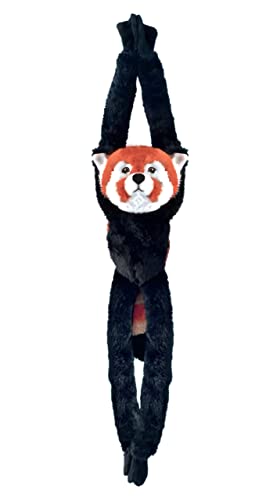 Deluxebase EcoBuddiez Baumumarmer - Roter Panda 72cm langes Hängendes Kuscheltier aus recycelten Plastikflaschen. Umweltfreundliches und kuscheliges Plüschtier und Geschenk für Kinder. von Deluxebase