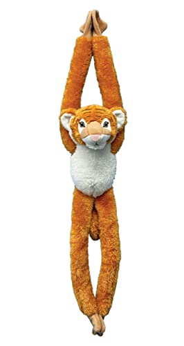 Deluxebase EcoBuddiez Baumumarmer - Tiger 72cm langes Hängendes Kuscheltier aus recycelten Plastikflaschen. Umweltfreundliches und kuscheliges Plüschtier und Geschenk für Kinder. von Deluxebase