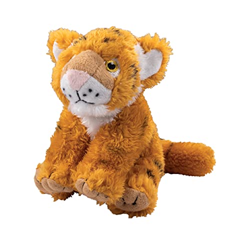 Deluxebase EcoBuddiez - Tiger Kleine weiche Plüschtiere aus recycelten Plastikflaschen. Umweltfreundliches Kuschelgeschenk für Kinder und niedliches Kuscheltier für Kleinkinder. von Deluxebase