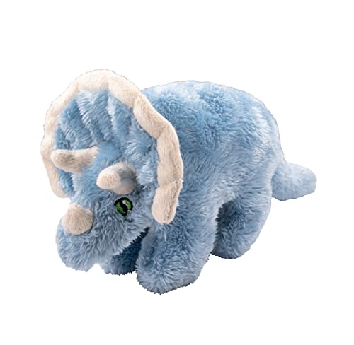 Deluxebase EcoBuddiez - Triceratops Kleine weiche Plüschtiere aus recycelten Plastikflaschen. Umweltfreundliches Kuschelgeschenk für Kinder und niedliches Kuscheltier für Kleinkinder. von Deluxebase