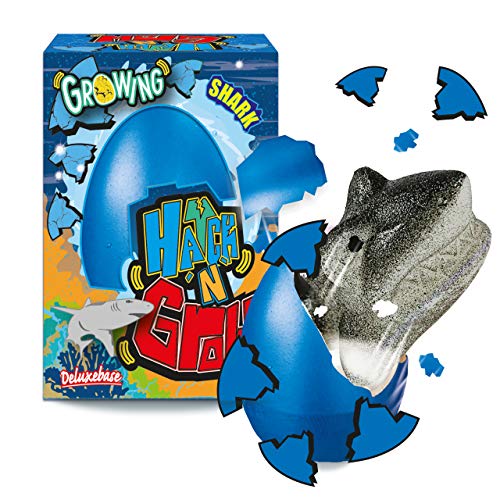 Deluxebase Haifisch-Luke 'N' wachsen, ausbrütend wachsendes Ei 6.5cm Ei Haifischspielzeug. Groß für Jungen und Mädchen. von Deluxebase