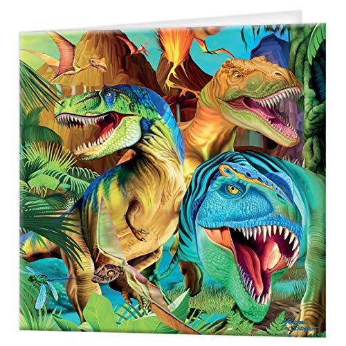 Karte des Dinosaurier-3D - Dino Smiles durch Michael Searle 3D LiveLife von Deluxebase
