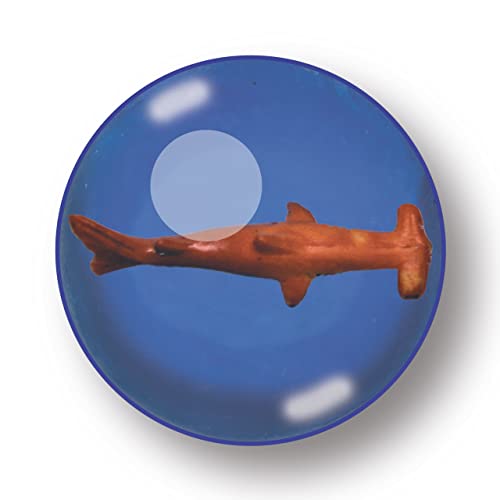 Deluxebase Mega Bounce – Hai aus einem großen Hüpfball mit einer Tierfigur im Inneren, ein tolles Spielzeug für Kinder von Deluxebase