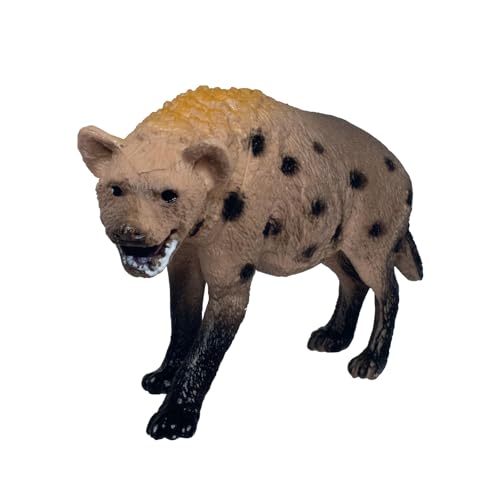 Deluxebase Mini Animal Adventure Replicas - Hyäne Handgemalte realistische Hyäne Figur. Kleine Plastik-Tierfiguren. Ideal Zoo Tier Spielzeug & Geschenke für Kinder. von Deluxebase