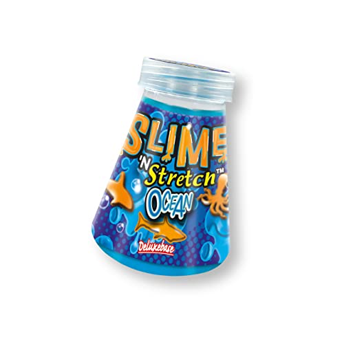 Deluxebase Slime 'n Stretch - Ozean Matschige magisch glänzendes Schleim-Kit. Diese Blaue Geleemasse für Kinder kommt mit super dehnbaren thematischen Nachbildungen! Deluxebase Slime 'n Stretch - Ozean Matschige magisch glänzendes Schleim-Kit. Diese Blaue Geleemasse für Kinder kommt mit super dehnbaren thematischen Nachbildungen! von Deluxebase
