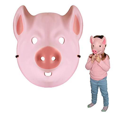 Deluxebase Wild Faces - Schwein Sichere Schaumtiermasken für Kinder von Deluxebase