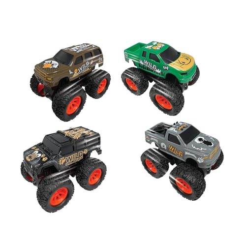 Deluxebase Wild Wheelz - Wilderness from Friction Monster Truck Toy Car.Push along Wild Animal Toy Truck for Kids von Deluxebase
