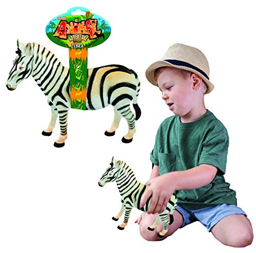 Deluxebase Zebra Toy Animal Adventure Replica Figure großformatigen Zebratierfiguren sind die Tierspielwaren der idealen Safari für Kinder. von Deluxebase