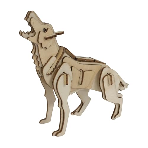 Eco 3D-Holzpuzzle – Wolf von Deluxebase – 3D-Skulpturpuzzle für Kinder, pädagogisch und kreativ, aus recyceltem Holz Eco 3D-Holzpuzzle – Wolf von Deluxebase – 3D-Skulpturpuzzle für Kinder, pädagogisch und kreativ, aus recyceltem Holz von Deluxebase