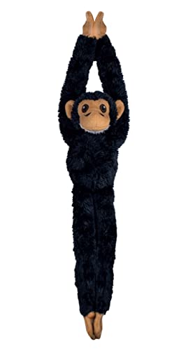Deluxebase EcoBuddiez Baumumarmer - Schimpanse 55cm langes Hängendes Kuscheltier aus recycelten Plastikflaschen. Umweltfreundliches und kuscheliges Plüschtier und Geschenk für Kinder. von Deluxebase